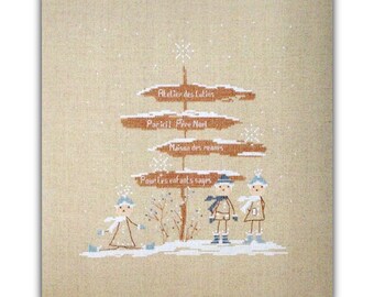 1720 Winter Snow - Cross Stitch Chart by Le Temps de un the