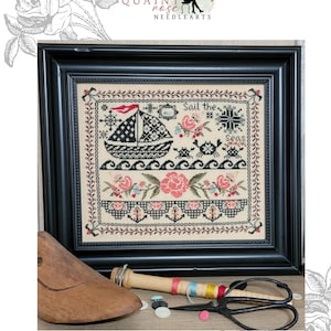 Quaint Quakers Summer - Quaint Rose Needlarts によるクロスステッチ チャート
