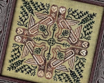 Barn Stars - Cross stitch chart by Ink Circles