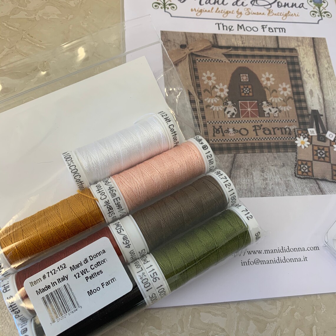 Moo Farm - Cross Stitch Chart, Accessories, and Thread - by Mani Di ...