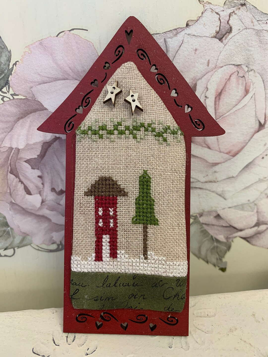Patchwork Christmas House - Cross Stitch Kit by the Bee Company - Etsy