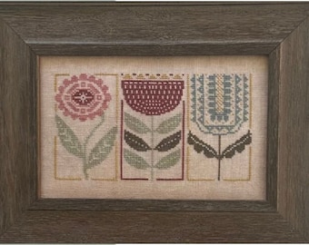 Floral Etchings - Cross Stitch chart by Heart in Hand