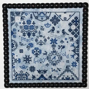 Regalos sencillos: nieve: gráfico de punto de cruz de Praiseworthy Stitches
