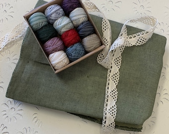 Kudzu 30ct linen from Weeks Dye Works