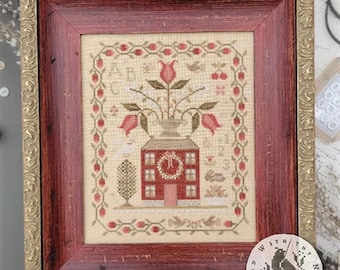 ABC 123 Sampler Cross Stitch Chart | With thy Needle and Thread | Brenda Gervais Cross Stitch