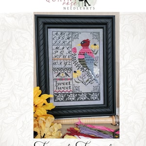 Tweet Tweet -  Cross Stitch Chart by Quaint Rose Needlarts