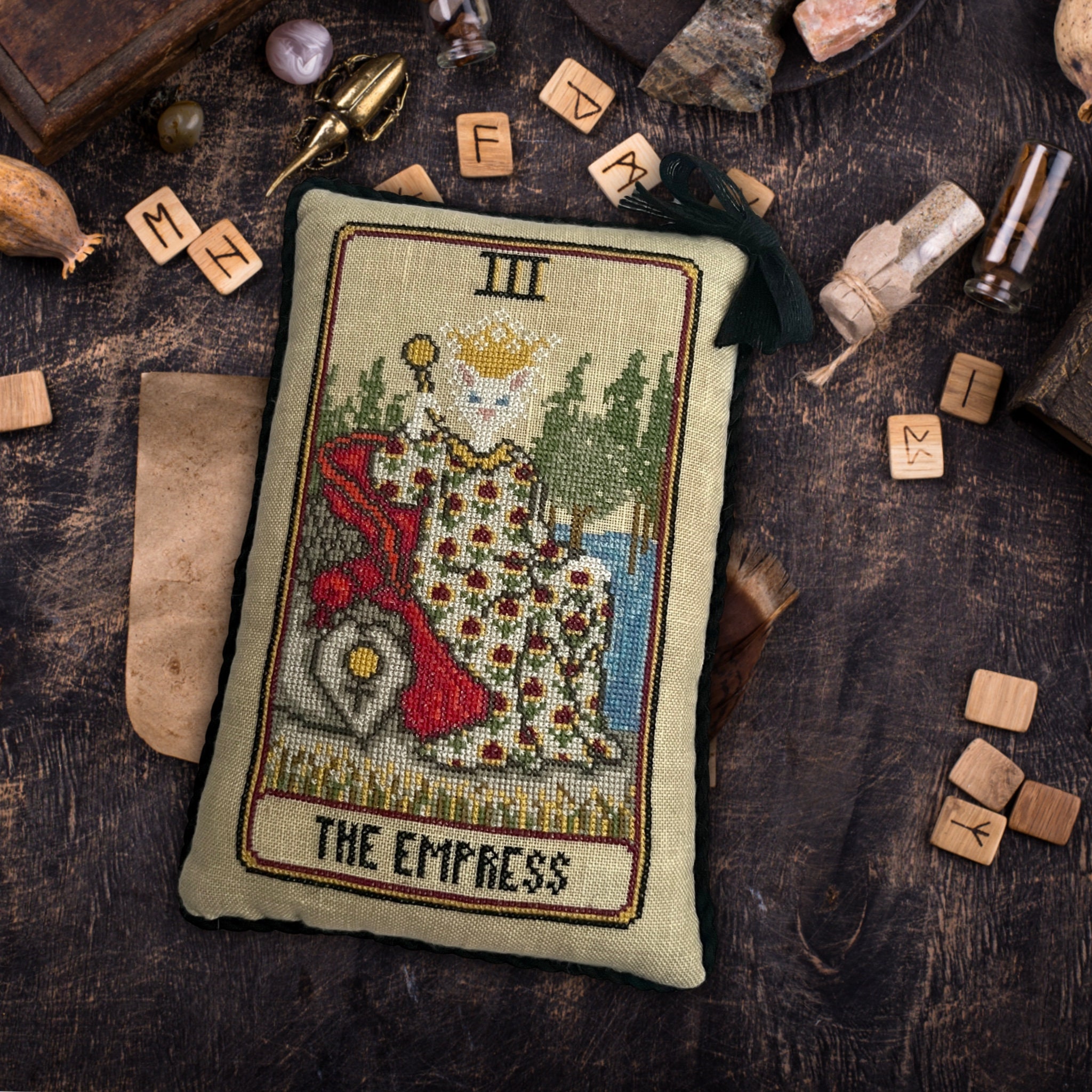 Cat Tarot III - the Empress - Cross Stitch Chart by Dirty Annie - Etsy