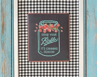 Canning Season -  Cross Stitch chart by Dirty Annie