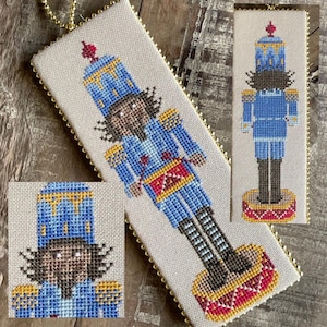 Blue Nutcracker- cross stitch chart by December Stitches