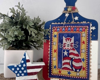 PatriotiCat - cross stitch chart by Dirty Annie