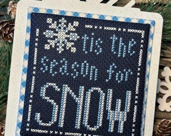 Tis the Season fro Snow -  Cross Stitch chart by Crafty Bluebonnet