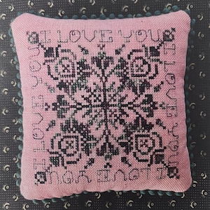I Love You - Cross Stitch Chart by Rosewood Manor