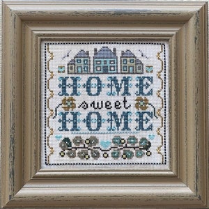 Sweet Square Teal - Gráfico de punto de cruz de Tellin Emblem