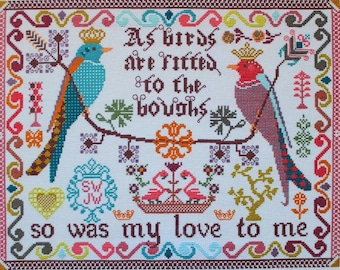 Birds to the Boughs - Cross Stitch Pattern by Lindy Stitches