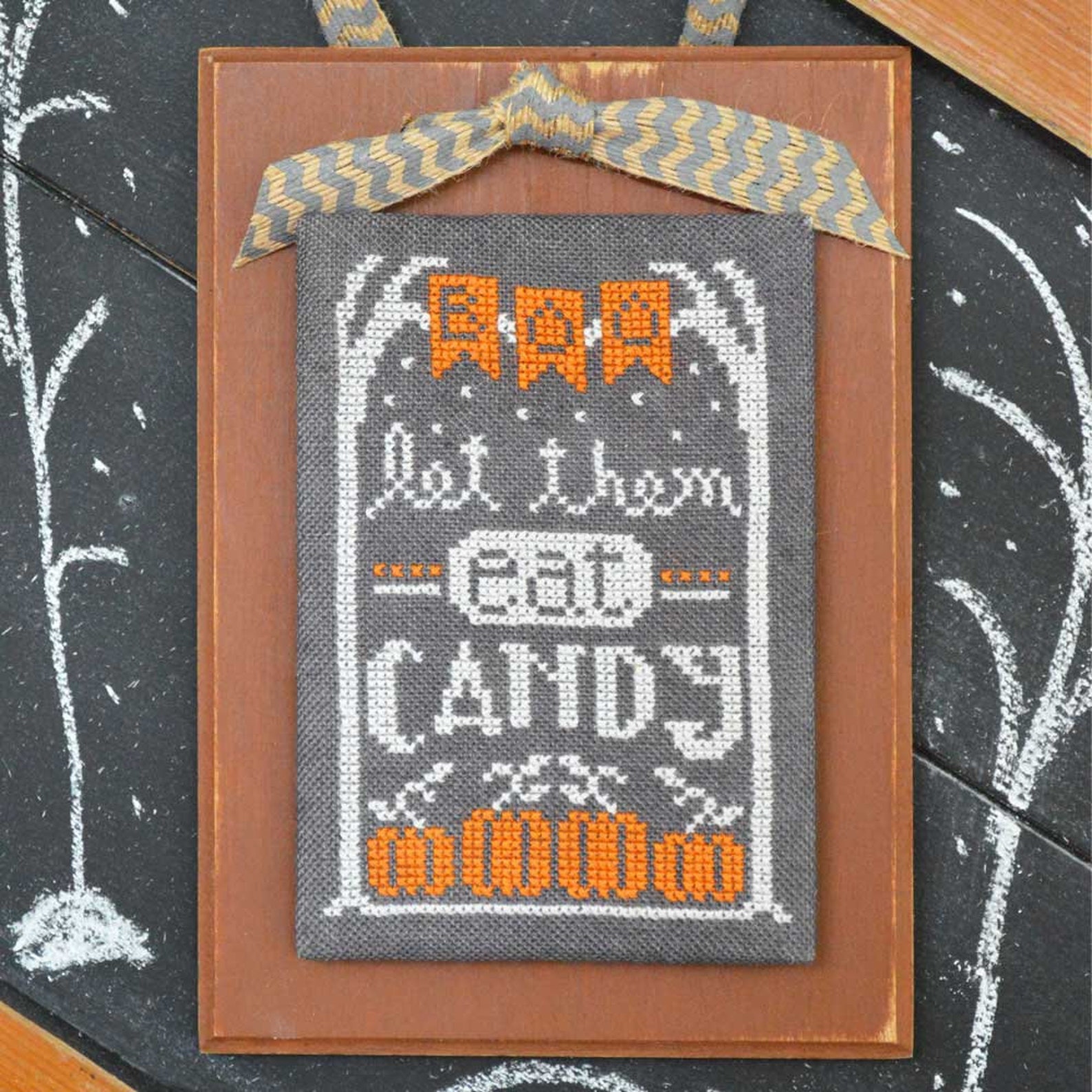 A Year in Chalk October - Cross Stitch Pattern by Hands on Design - Etsy