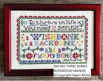 Three Bones - Cross Stitch Chart by Rosewood Manor