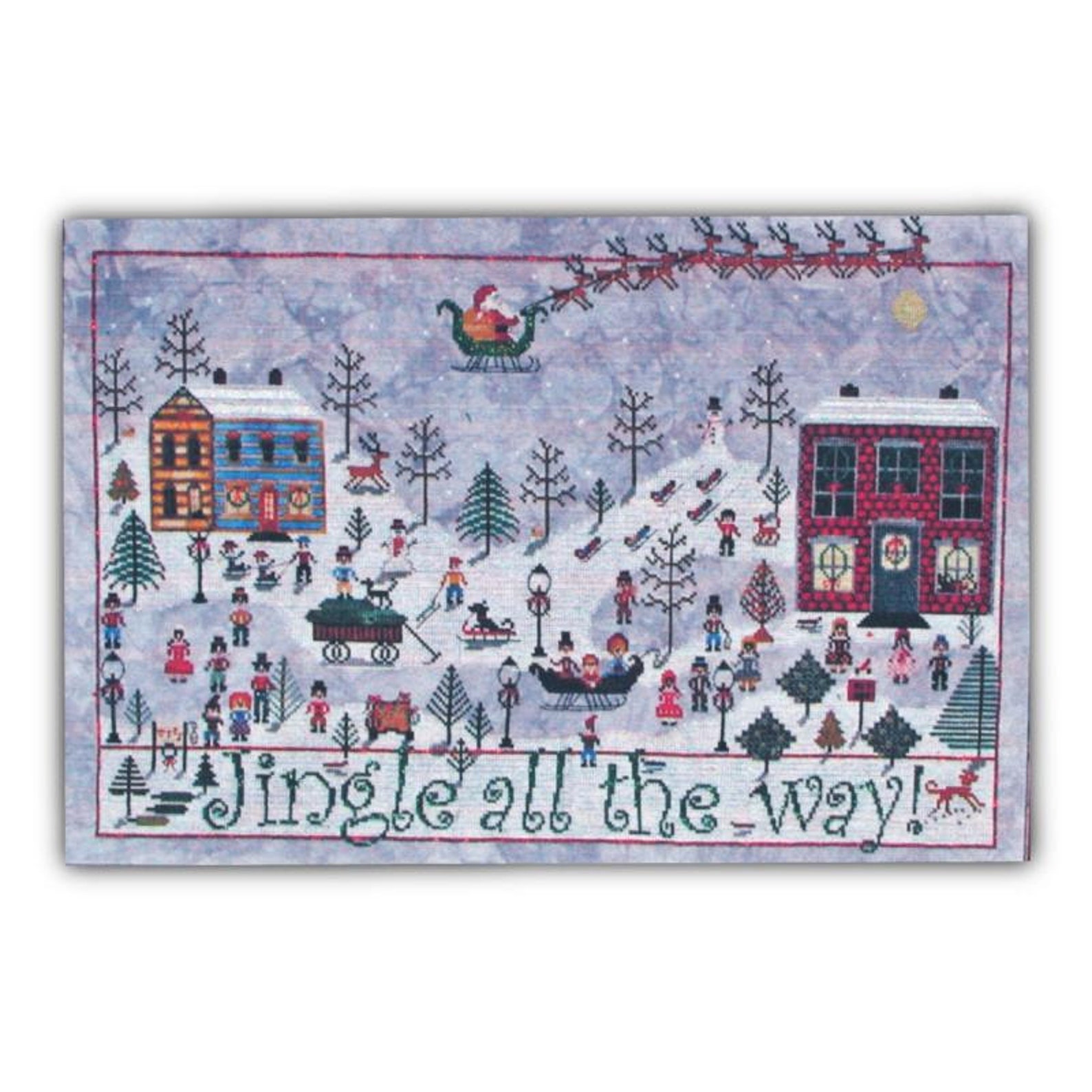 Jingle All The Way Cross Stitch Chart Free Shipping Etsy