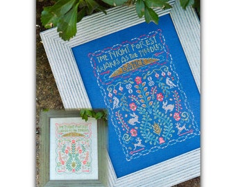 Needles Dance Cross Stitch Pattern, Free Shipping and Fast Delivery, From Summer House Stitche Works, Ink Circles and Hands on Designs