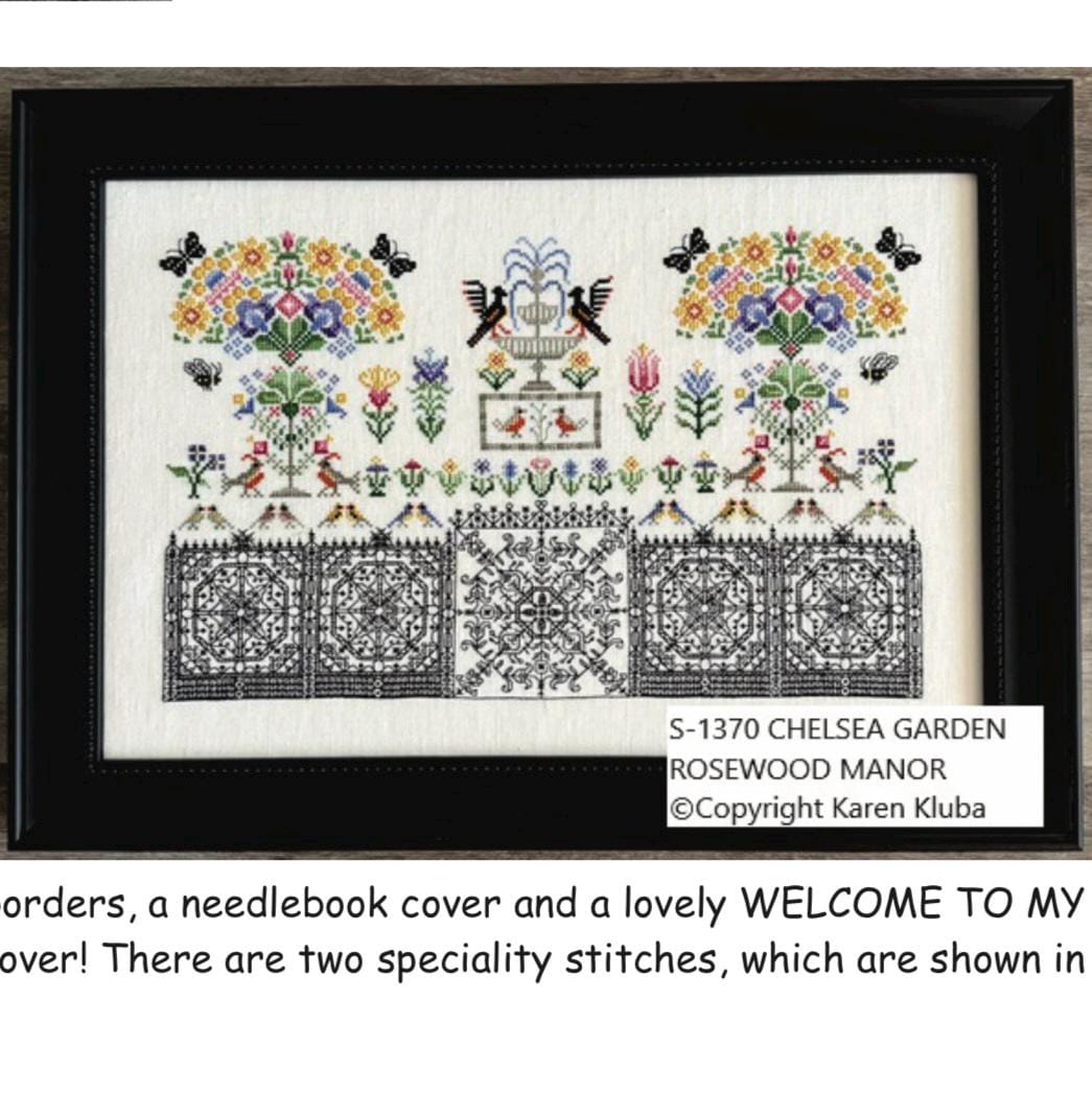 Chelsea Garden Cross Stitch Pattern Booklet | Rosewood Manor | 10