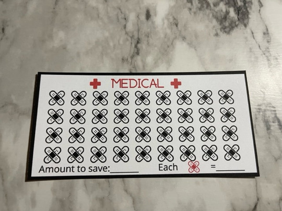 Medical Budget Tracker, A6, Printable Digital Download, Cash Envelope ...