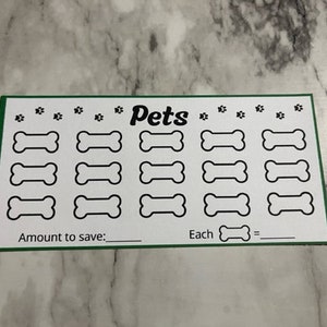 Pets Budget Tracker, A6, Printable Digital Download, Cash Envelope Insert