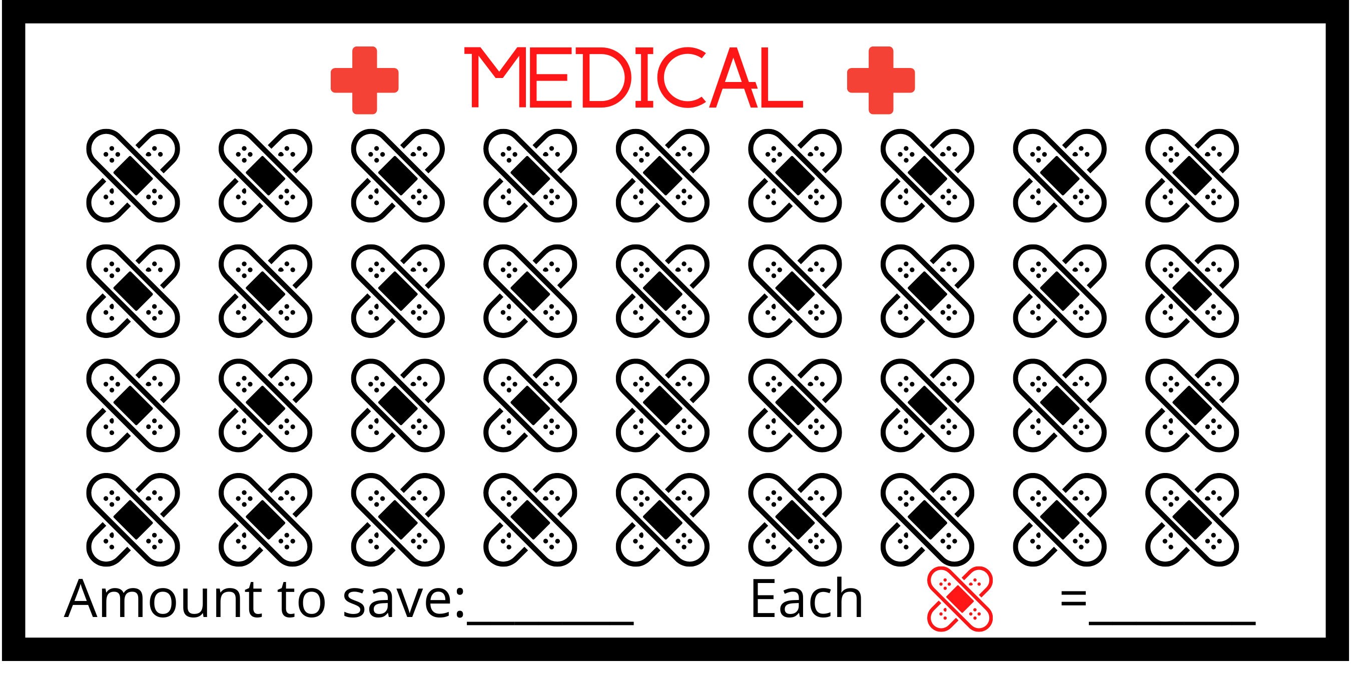 Medical Budget Tracker, A6, Printable Digital Download, Cash Envelope ...
