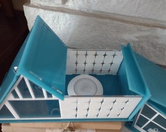 New * * Mid Century Modern Retro A-Frame Chalet, Putz House - ( Ships Flat-Easy Assembly Required)