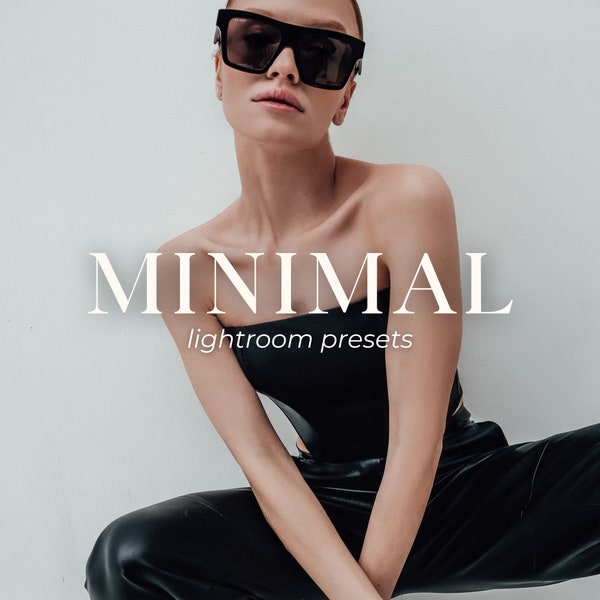 Minimal Lightroom preset pack,dark photo filters,moody presets,fashion influencer presets,minimalist aesthetic presets