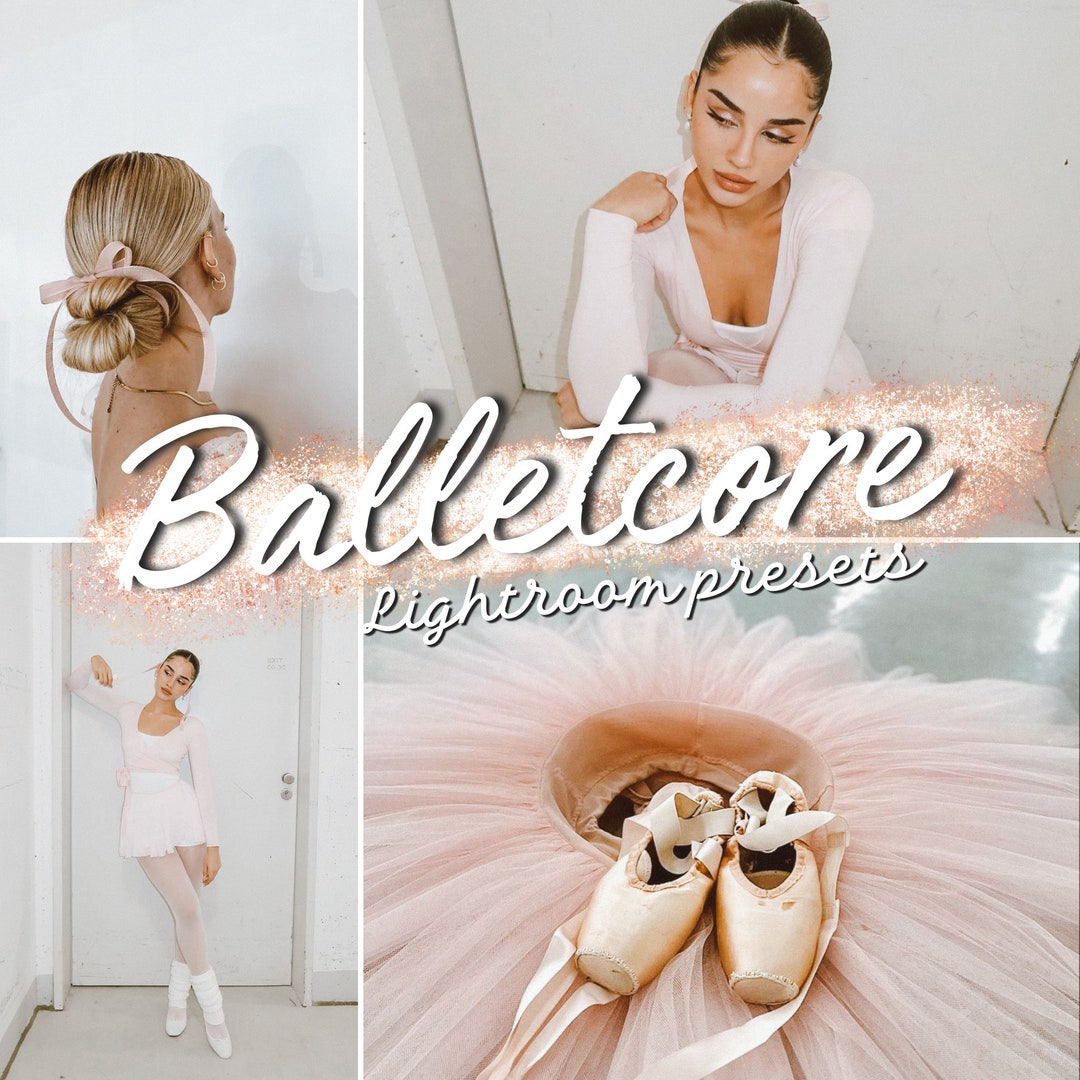 Balletcore Lightroom Preset Pack - Ethereal Aesthetic Photo Filters for ...