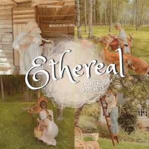 Ethereal Fairycore-förinställningar för Lightroom - Ethereal-fotofilter för drömlik fotografering, perfekt för bloggare och influencers