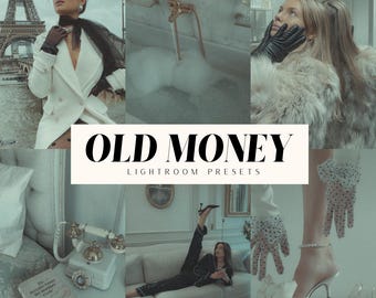 Old Money Lightroom preset pack for mobile and desktop,old photo preset,luxury preset,aesthetic photo filters,retro moody filters,dng filter