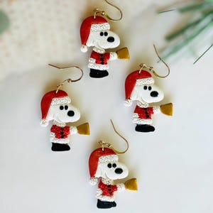 Snoopy Claus Earrings