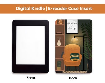 Booked & Busy Kindle 6” Printable Insert | Kindle Decorations | Printable Kindle Case Insert | E-Reader Inserts | Reading