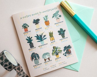 A Sista’s Guide to Houseplants Greeting Card