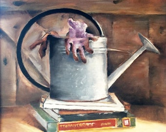 Still Life Painting Watering Can Print
