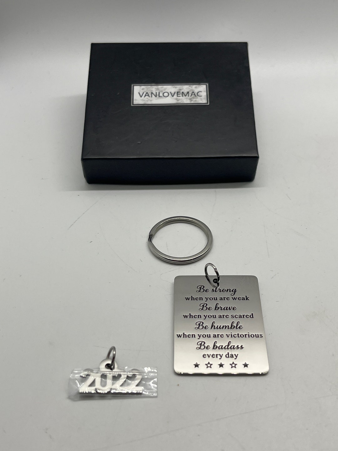 Vanlovemac Be Strong Keychain - Etsy