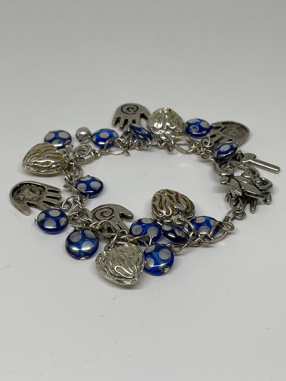 Healing hands and heart charm bracelet