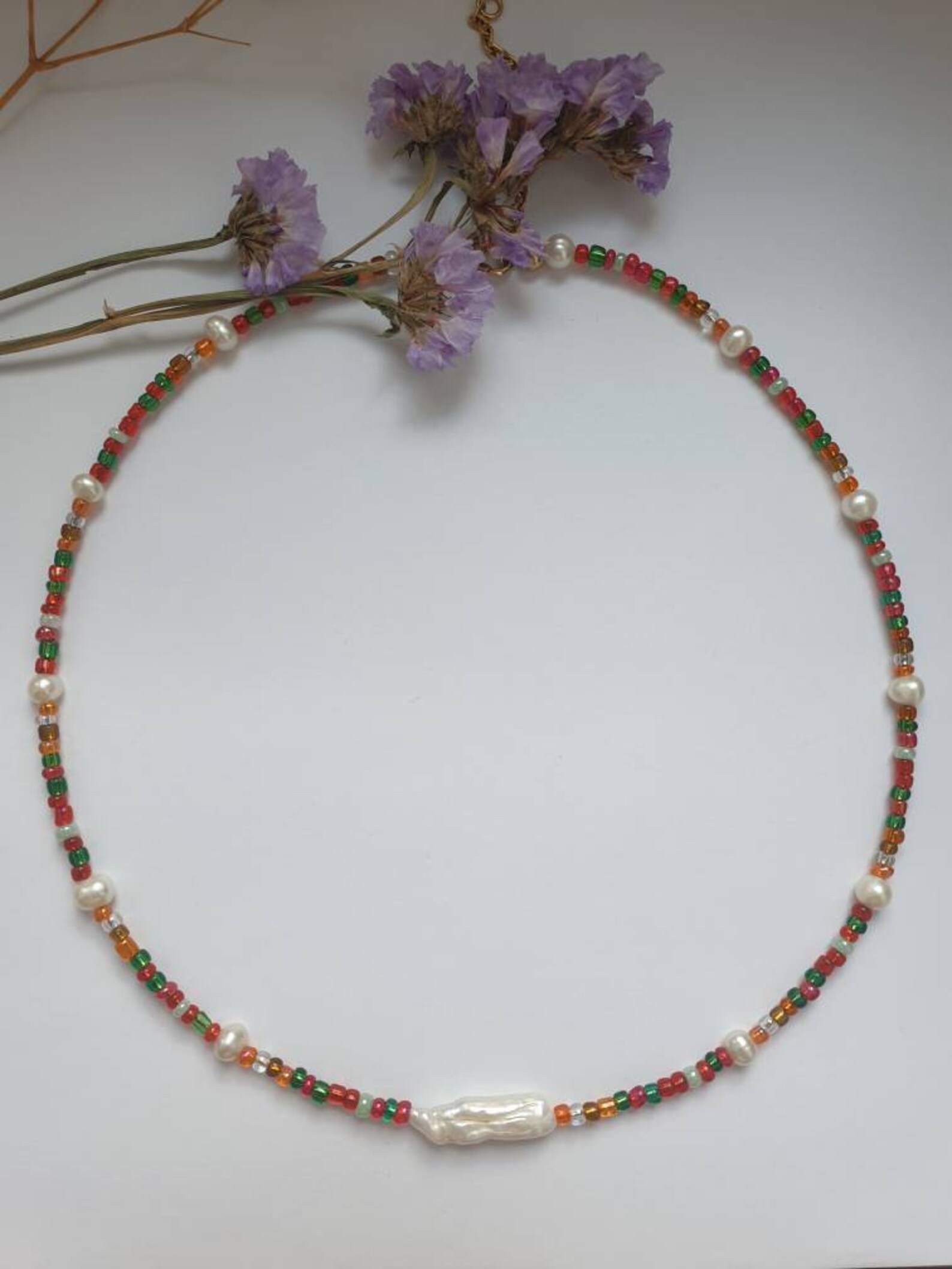 Beaded Choker Etsy