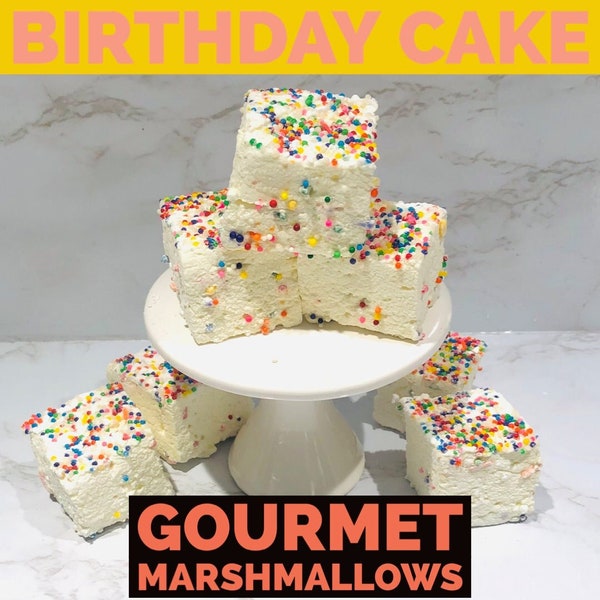 Birthday Cake Gourmet Marshmallows