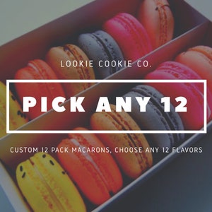 Build a pack French Macarons - Pick 12