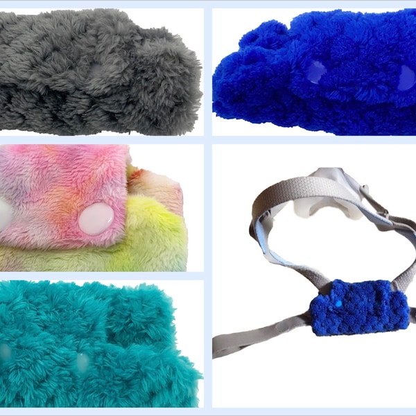 Fleece Centre Back Covers Approx 10cmx6cm compatible with DreamWear Nasal/Resmed F10/F20(Not F30/i) Headgear for CPAP BIPAP Ventilator