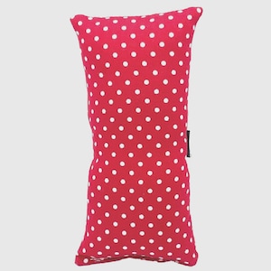 Small 6" Medical Port Pillow Cushion for Car Seatbelt Portacath Stoma Ileostomy Pacemaker Chemo Surgery (Red Polka Dot)