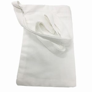 White Drawstring Plain Wiggly Bags for Adults Hickman Line with approx 85 cm overhead strap Chemo CancerTPN