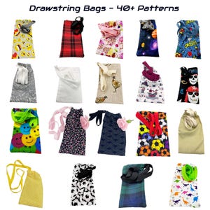 Drawstring Wiggly Pouch/Bag Adults Hickman/Central/Broviac Line with approx 87 cm overhead strap Chemo Cancer TPN