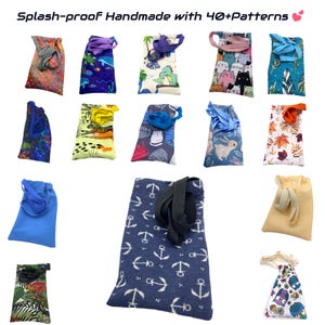 Splash-Proof Drawstring Wiggly Bags for Adults Hickman/Central Line with approx 85 cm overhead strap Chemo CancerTPN