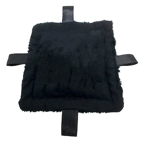 1x Handgefertigte gewichtete taktile & visuelle Stresslinderung ADHD Alzheimer Geige SEN Anxiety Fädel Fidget Taggy Schlicht Schwarz Baumwolle/Fleece