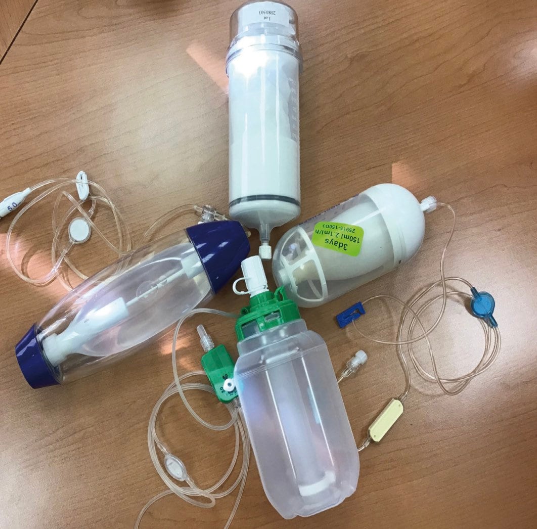 Hearts Lined Cotton Chemo Pump Bag Approx 9x 6 - Etsy