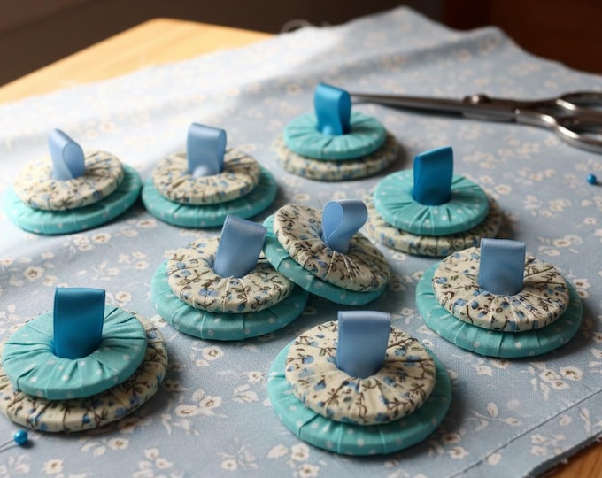 Hand wrapped Fabric Sewing Pattern Weights Set of 6 x 50cm Each