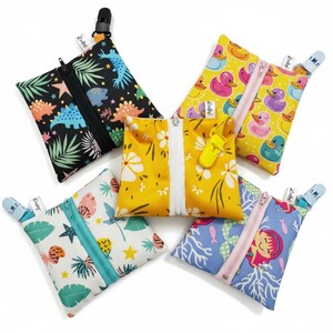 Nasal Gastric Tube, NGT,  Hickman Line - Feeding Tube Tubie Pouch with Zip and Clip, Various patterns