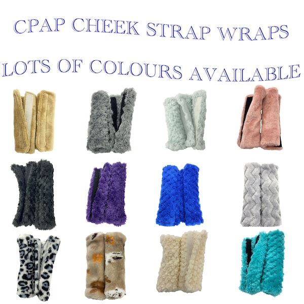 CPAP Cheek Strap Wrap Covers for Ventilator Headgear Approximately 5-5.5” Long